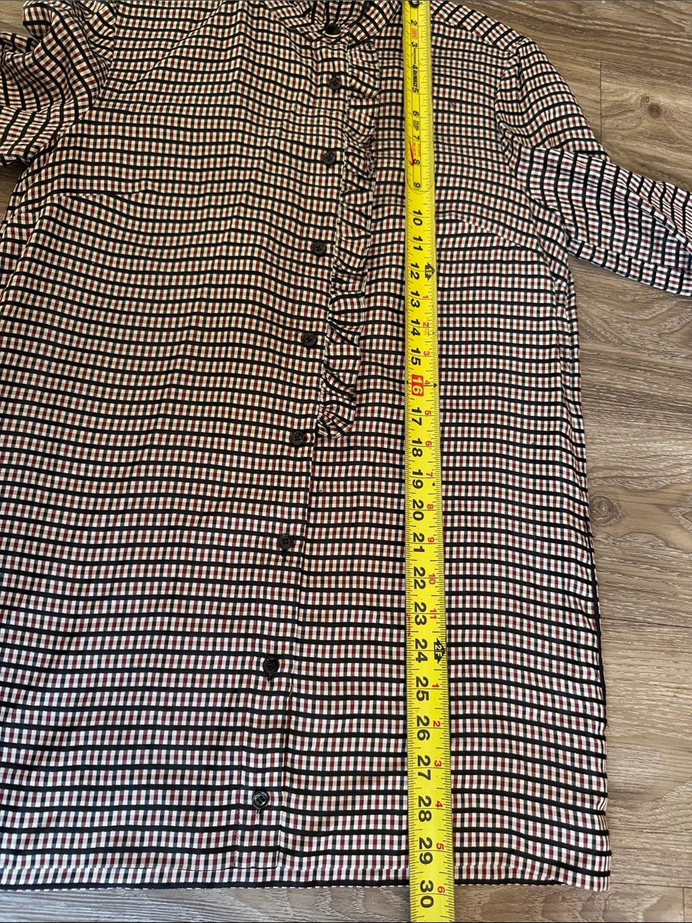 Sandro Ruffle Front Button-Up Blouse - Picture 9 of 9
